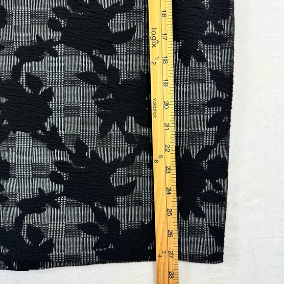 Ivanka Trump Black Gray Floral Pencil Skirt Large Church Service Ministry Office - Picture 4 of 11